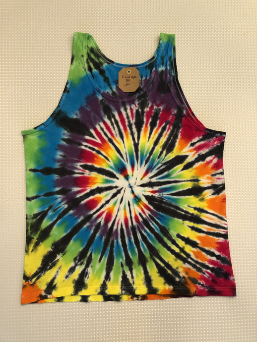 Blackout Rainbow Spiral Men's Tank (sizes S-2XL)