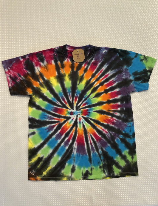 Blackout Rainbow Spiral Men's T shirt (sizes S-3XL)